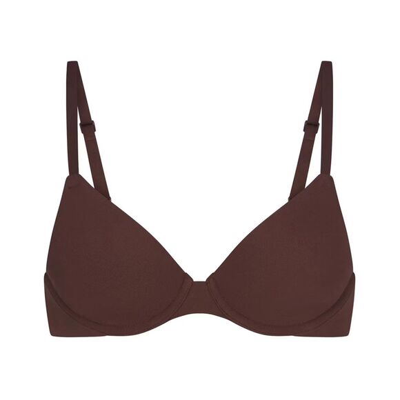 Skims Fits Everybody T-Shirt Bra Cocoa Size 46DDD - Picture 8 of 8